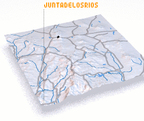 3d view of Junta de los Ríos