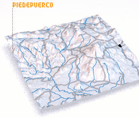 3d view of Pie de Puerco