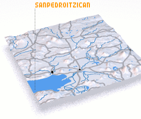 3d view of San Pedro Itzicán