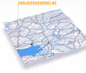 3d view of San José de Ornelas