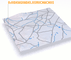 3d view of Ojo de Agua de los Muchachos