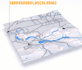 3d view of San Pedro de las Colonias