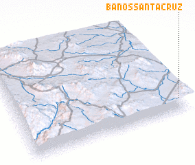 3d view of Baños Santa Cruz