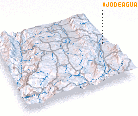 3d view of Ojo de Agua