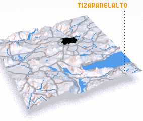 3d view of Tizapán el Alto