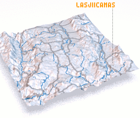 3d view of Las Jiícamas