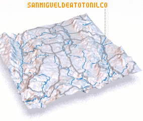 3d view of San Miguel de Atotonilco