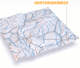 3d view of Veintiuno de Marzo