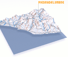 3d view of Piedra de Lumbre
