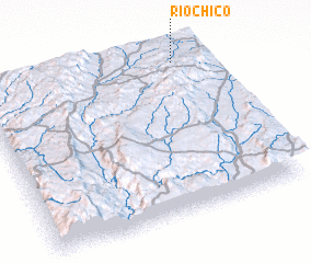 3d view of Río Chico