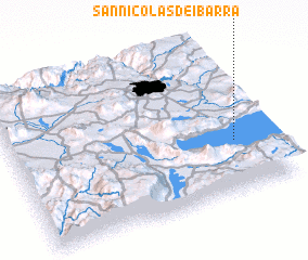3d view of San Nicolás de Ibarra