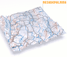 3d view of Mesa de Palmira