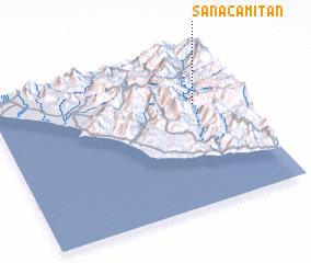 3d view of San Acamitán