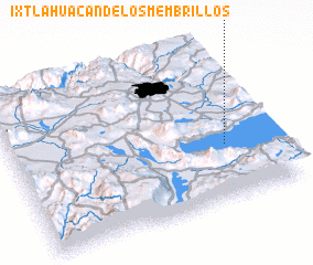 3d view of Ixtlahuacán de los Membrillos