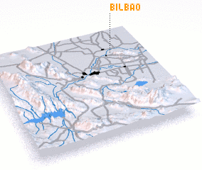 3d view of Bilbao