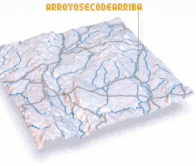 3d view of Arroyo Seco de Arriba