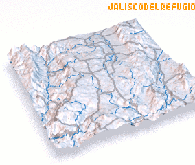 3d view of Jalisco del Refugio