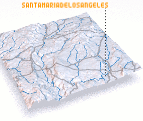 3d view of Santa María de los Ángeles