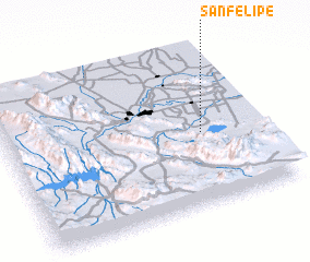 3d view of San Felipe