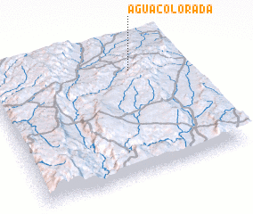 3d view of Agua Colorada