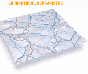 3d view of San Martín de los Pajaritos