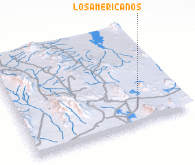3d view of Los Americanos