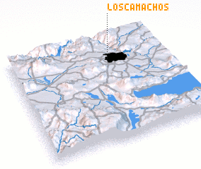 3d view of Los Camachos