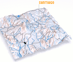 3d view of Santiago