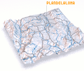 3d view of Plan de la Loma