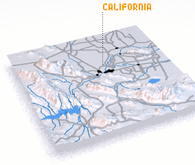 3d view of California