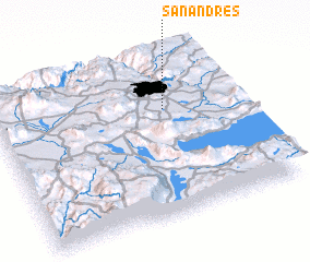 3d view of San Andrés