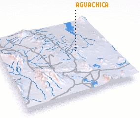 3d view of Agua Chica