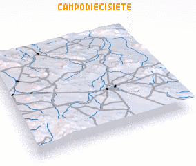 3d view of Campo Diecisiete