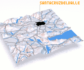 3d view of Santa Cruz del Valle