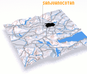 3d view of San Juan Ocotán