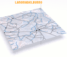 3d view of La Noria del Burro