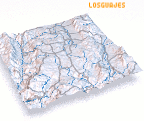 3d view of Los Guajes