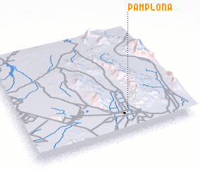 3d view of Pamplona