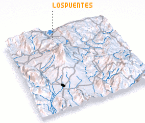 3d view of Los Puentes