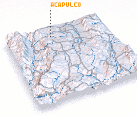 3d view of Acapulco