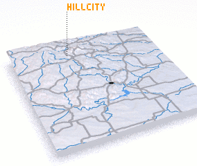 3d view of Hill City