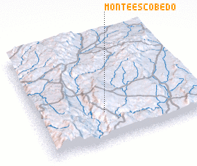 3d view of Monte Escobedo