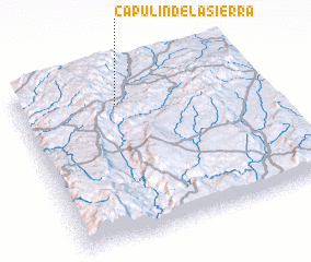 3d view of Capulín de la Sierra