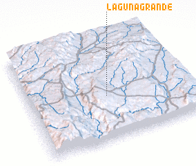 3d view of Laguna Grande