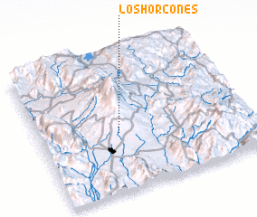 3d view of Los Horcones