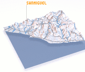 3d view of San Miguel