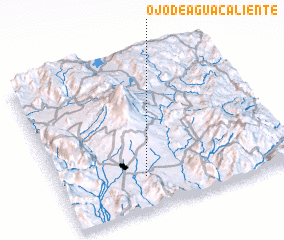 3d view of Ojo de Agua Caliente