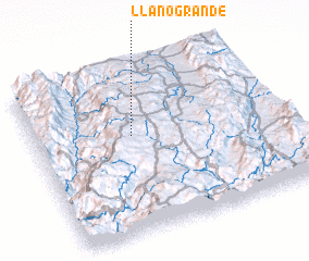 3d view of Llano Grande