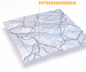 3d view of Potrero de Enmedio