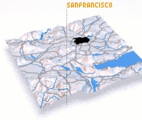 3d view of San Francisco